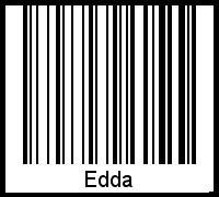 Edda als Barcode und QR-Code