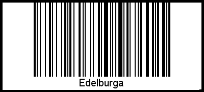 Interpretation von Edelburga als Barcode
