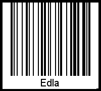 Interpretation von Edla als Barcode