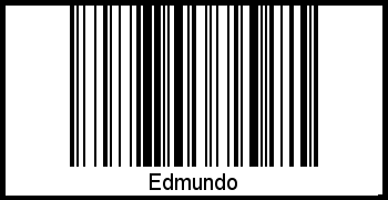 Barcode des Vornamen Edmundo