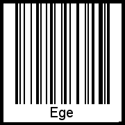 Barcode-Foto von Ege