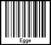 Egge als Barcode und QR-Code