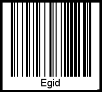 Barcode-Grafik von Egid