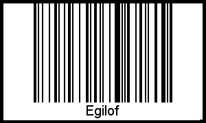Interpretation von Egilof als Barcode