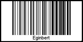 Eginbert als Barcode und QR-Code