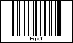 Egloff als Barcode und QR-Code