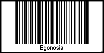 Egonosia als Barcode und QR-Code