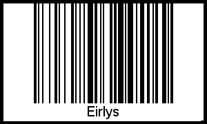 Eirlys als Barcode und QR-Code