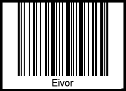 Eivor als Barcode und QR-Code