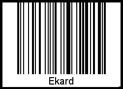 Barcode-Foto von Ekard