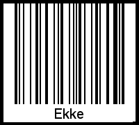 Interpretation von Ekke als Barcode