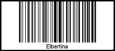 Interpretation von Elbertina als Barcode