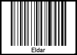 Eldar als Barcode und QR-Code