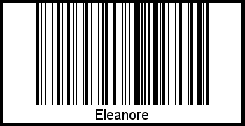 Barcode des Vornamen Eleanore