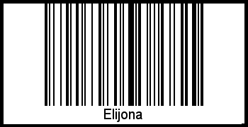 Interpretation von Elijona als Barcode