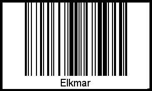 Elkmar als Barcode und QR-Code