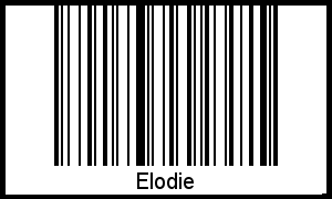 Interpretation von Elodie als Barcode
