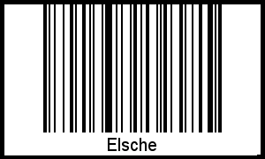 Interpretation von Elsche als Barcode