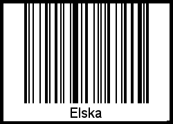 Elska als Barcode und QR-Code
