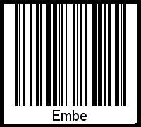 Embe als Barcode und QR-Code