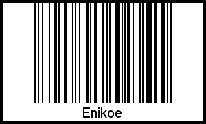 Interpretation von Enikoe als Barcode