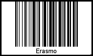 Erasmo als Barcode und QR-Code