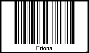 Eriona als Barcode und QR-Code