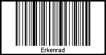 Erkenrad als Barcode und QR-Code