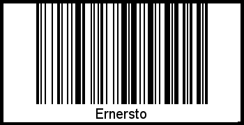 Interpretation von Ernersto als Barcode