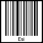 Interpretation von Esi als Barcode