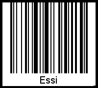 Der Voname Essi als Barcode und QR-Code