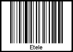 Interpretation von Etele als Barcode