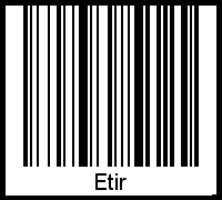 Interpretation von Etir als Barcode