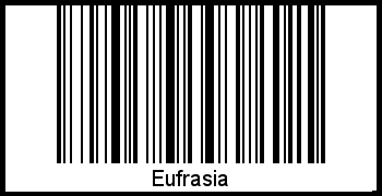 Barcode des Vornamen Eufrasia