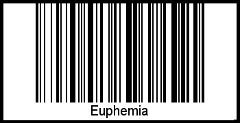 Barcode des Vornamen Euphemia