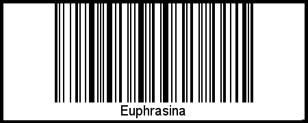 Barcode des Vornamen Euphrasina