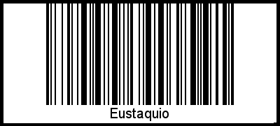 Barcode des Vornamen Eustaquio