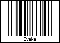 Eveke als Barcode und QR-Code