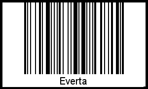 Interpretation von Everta als Barcode