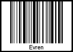 Evren als Barcode und QR-Code