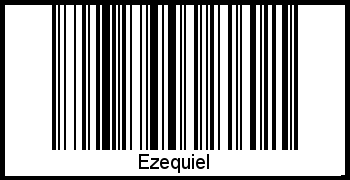 Barcode des Vornamen Ezequiel