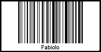 Der Voname Fabiolo als Barcode und QR-Code