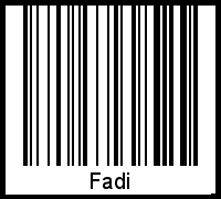 Fadi als Barcode und QR-Code