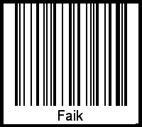 Barcode-Foto von Faik