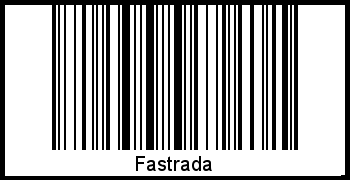 Der Voname Fastrada als Barcode und QR-Code