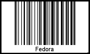 Fedora als Barcode und QR-Code