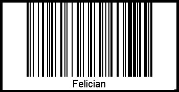 Interpretation von Felician als Barcode