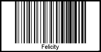Interpretation von Felicity als Barcode