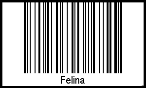 Felina als Barcode und QR-Code