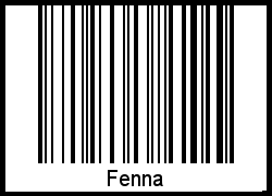 Interpretation von Fenna als Barcode